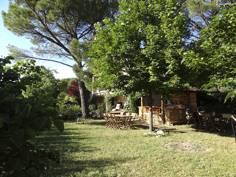 villa lumières, luberon, Goult, espace détente, jardin zen